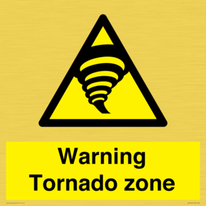 Warning Tornado zone